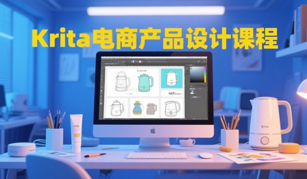 大梦老师·Krita电商产品设计课程比牛网网赚学习知识比牛网