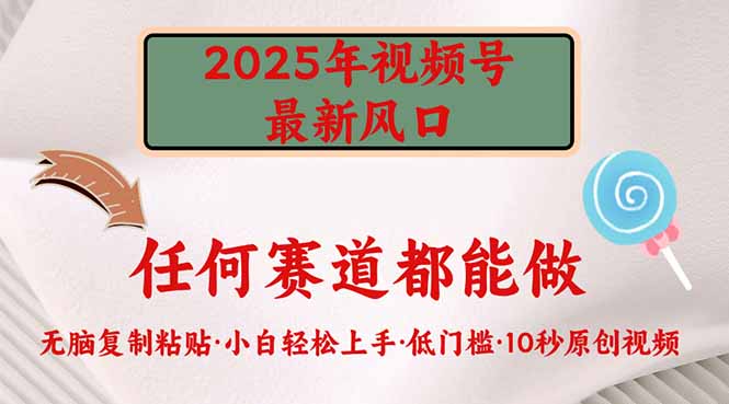 2025年视频号新风口,低门槛只需要无脑执行比牛网网赚学习知识比牛网